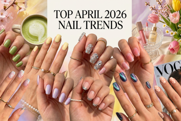 11 Trendy April Nail Ideas Dominating 2026