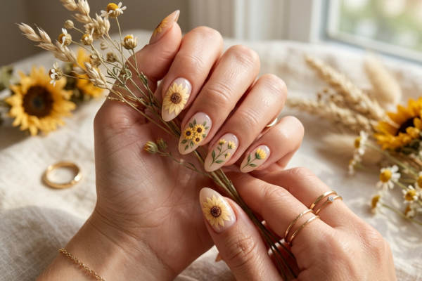 10 Aesthetic Sunflower Nail Ideas That Will Brighten Your Day
